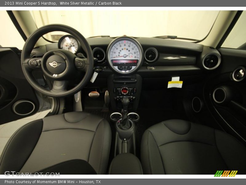 White Silver Metallic / Carbon Black 2013 Mini Cooper S Hardtop