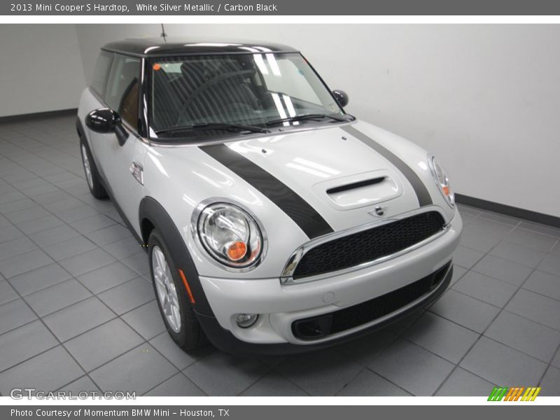 White Silver Metallic / Carbon Black 2013 Mini Cooper S Hardtop