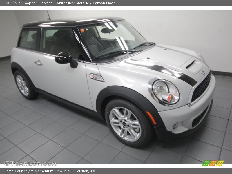 White Silver Metallic / Carbon Black 2013 Mini Cooper S Hardtop