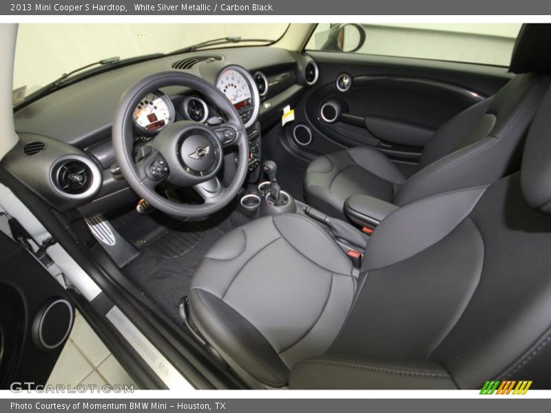 White Silver Metallic / Carbon Black 2013 Mini Cooper S Hardtop