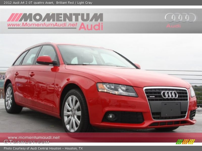 Brilliant Red / Light Gray 2012 Audi A4 2.0T quattro Avant