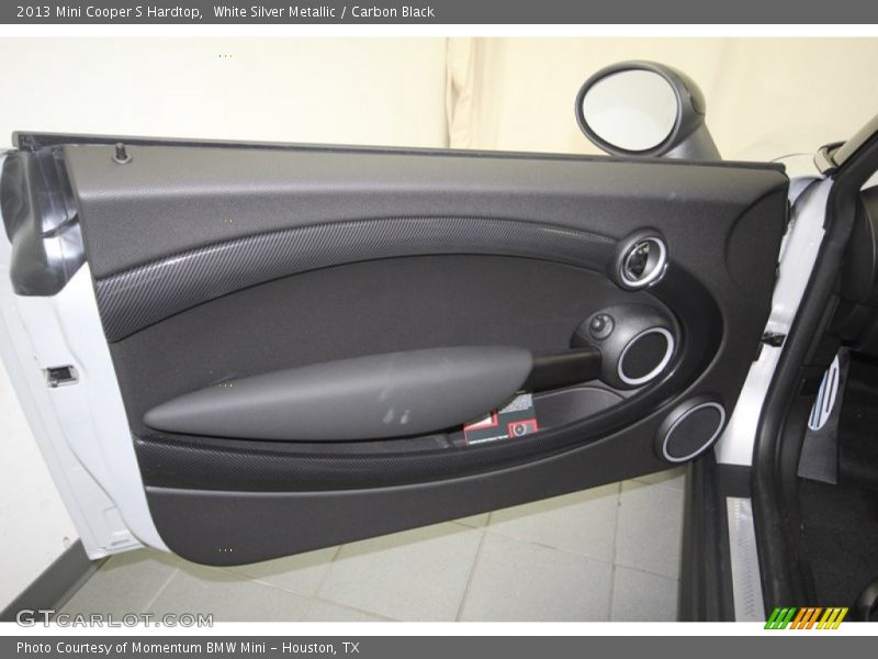 White Silver Metallic / Carbon Black 2013 Mini Cooper S Hardtop