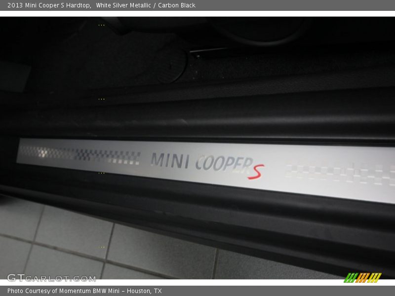 White Silver Metallic / Carbon Black 2013 Mini Cooper S Hardtop