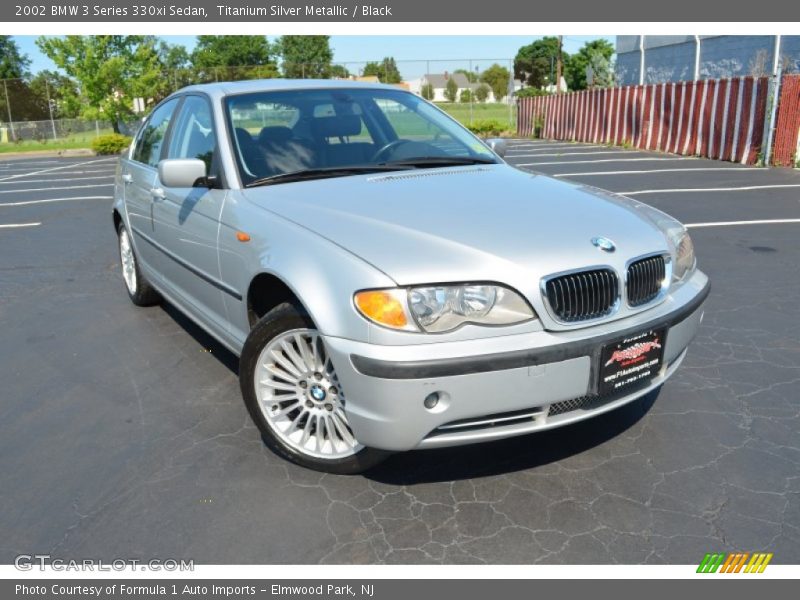 Titanium Silver Metallic / Black 2002 BMW 3 Series 330xi Sedan