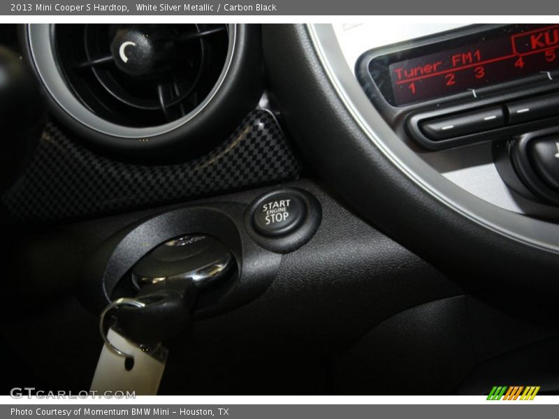 White Silver Metallic / Carbon Black 2013 Mini Cooper S Hardtop