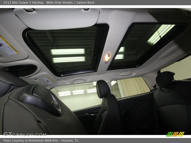 White Silver Metallic / Carbon Black 2013 Mini Cooper S Hardtop