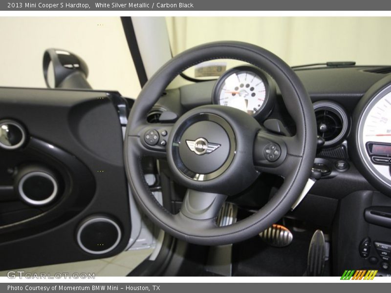 White Silver Metallic / Carbon Black 2013 Mini Cooper S Hardtop