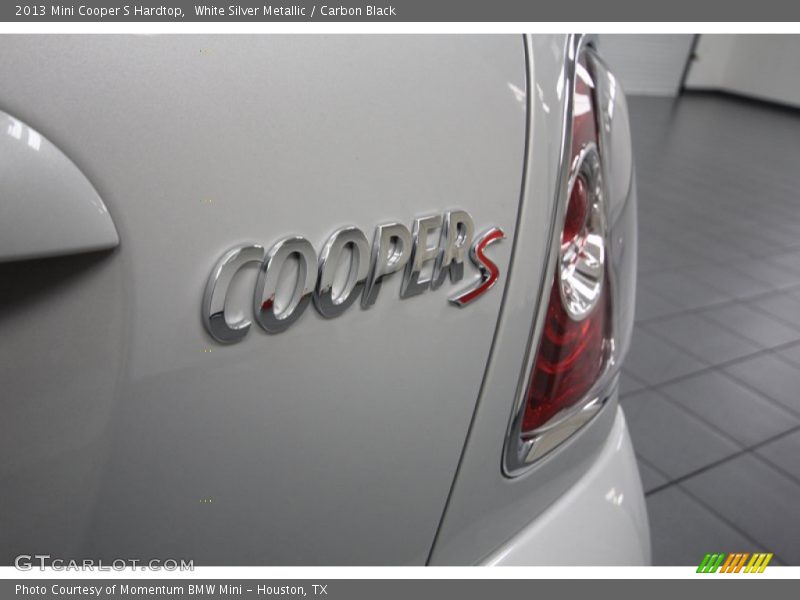 White Silver Metallic / Carbon Black 2013 Mini Cooper S Hardtop