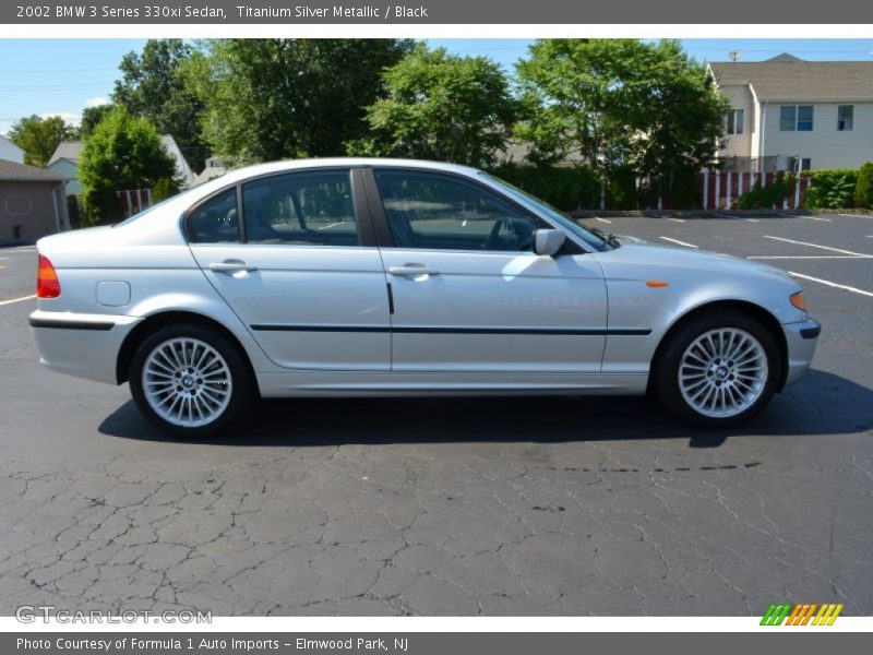 Titanium Silver Metallic / Black 2002 BMW 3 Series 330xi Sedan