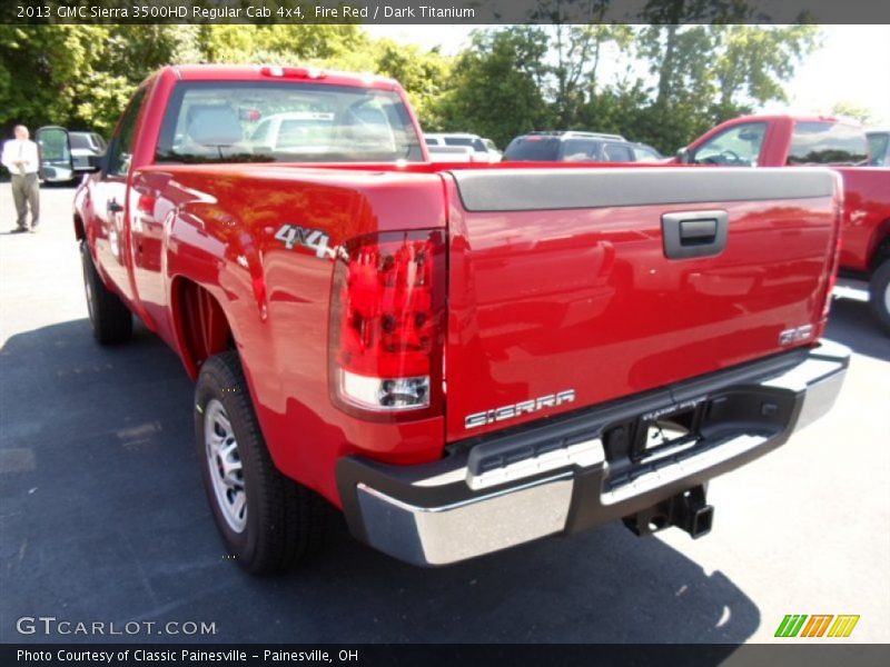 Fire Red / Dark Titanium 2013 GMC Sierra 3500HD Regular Cab 4x4