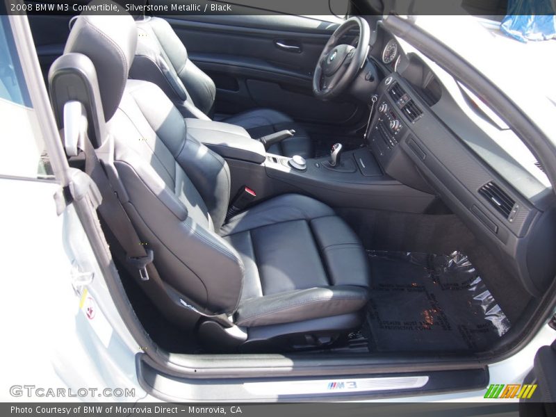 Silverstone Metallic / Black 2008 BMW M3 Convertible