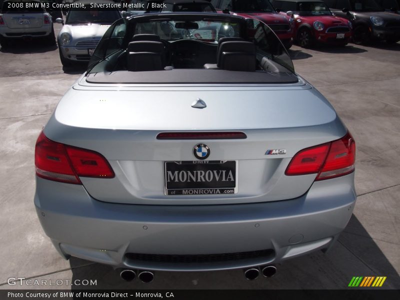 Silverstone Metallic / Black 2008 BMW M3 Convertible