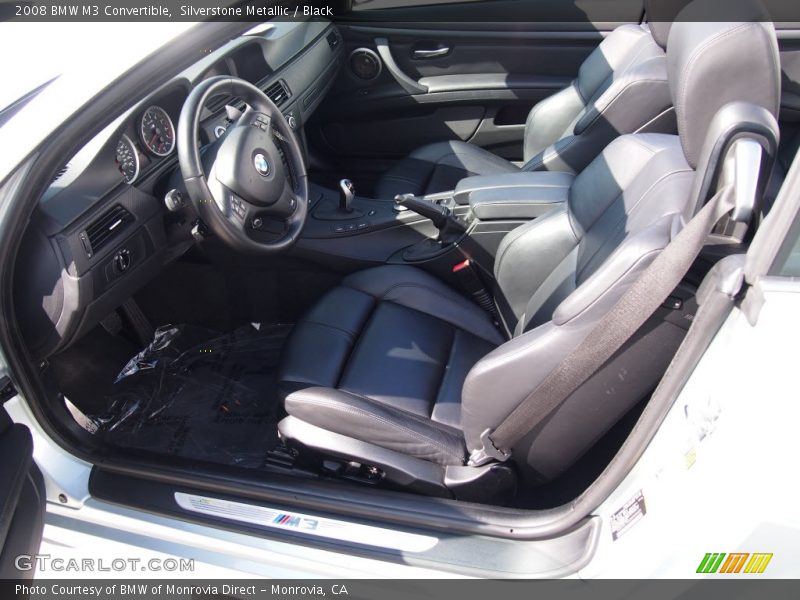 Silverstone Metallic / Black 2008 BMW M3 Convertible