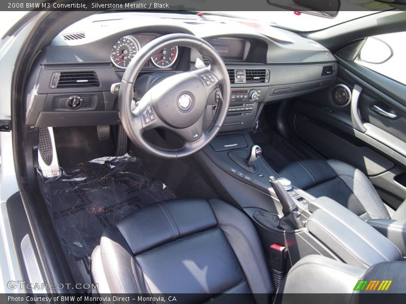 Silverstone Metallic / Black 2008 BMW M3 Convertible