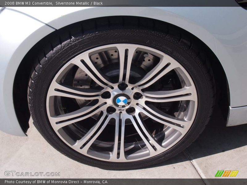 Silverstone Metallic / Black 2008 BMW M3 Convertible