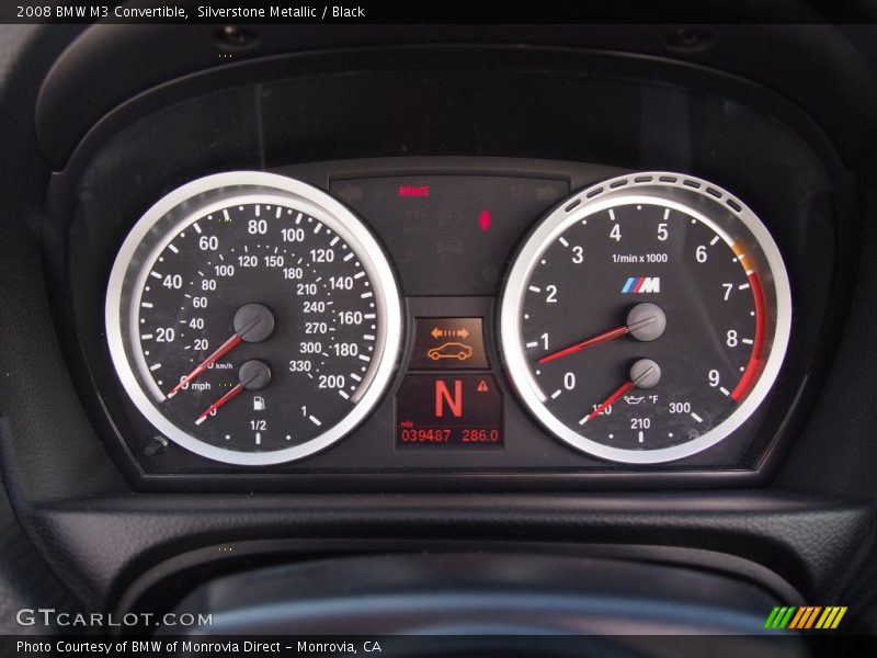  2008 M3 Convertible Convertible Gauges