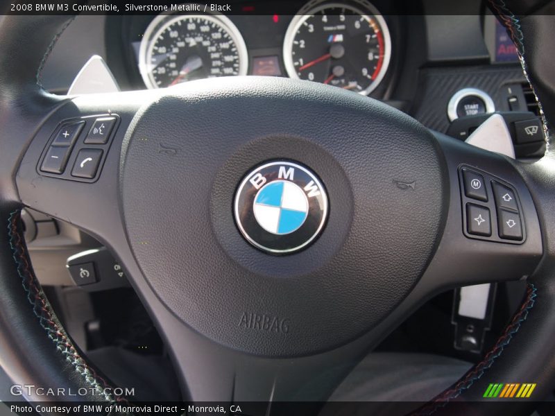 Silverstone Metallic / Black 2008 BMW M3 Convertible