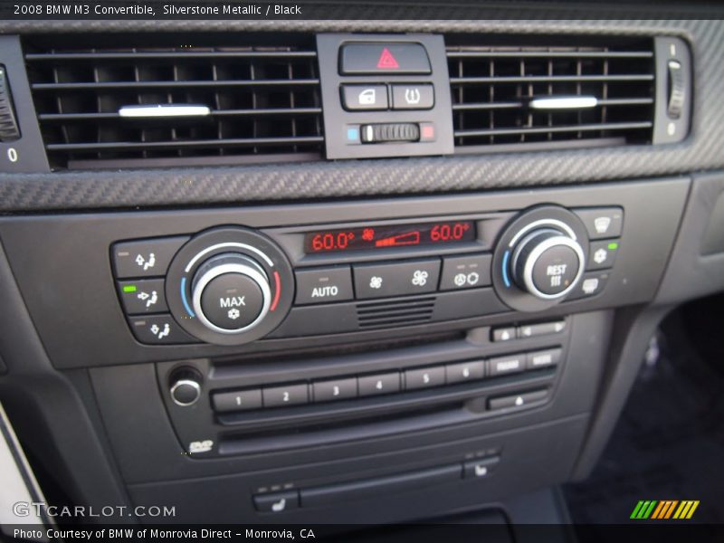Silverstone Metallic / Black 2008 BMW M3 Convertible