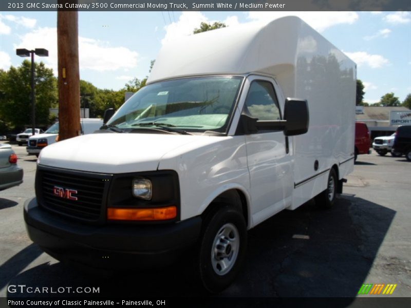 Summit White / Medium Pewter 2013 GMC Savana Cutaway 3500 Commercial Moving Truck