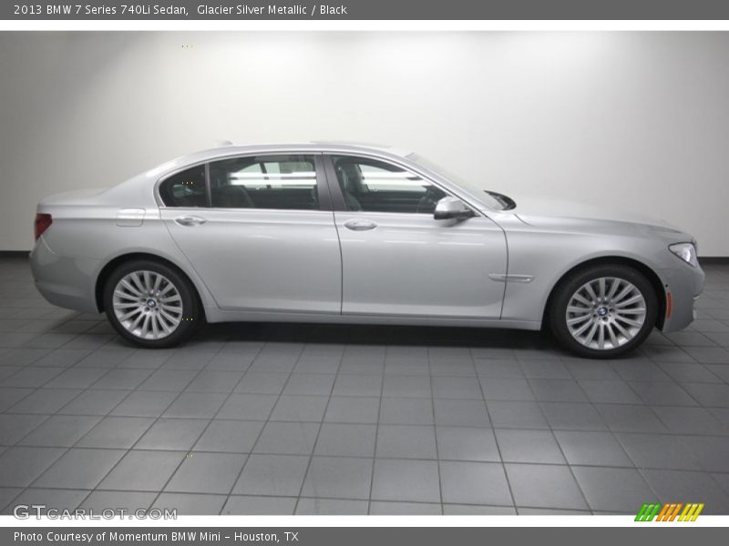 Glacier Silver Metallic / Black 2013 BMW 7 Series 740Li Sedan