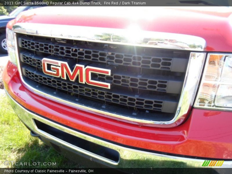 Fire Red / Dark Titanium 2013 GMC Sierra 3500HD Regular Cab 4x4 Dump Truck