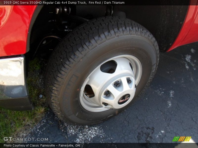 Fire Red / Dark Titanium 2013 GMC Sierra 3500HD Regular Cab 4x4 Dump Truck