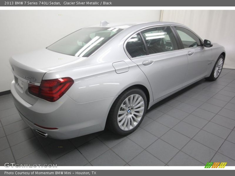 Glacier Silver Metallic / Black 2013 BMW 7 Series 740Li Sedan