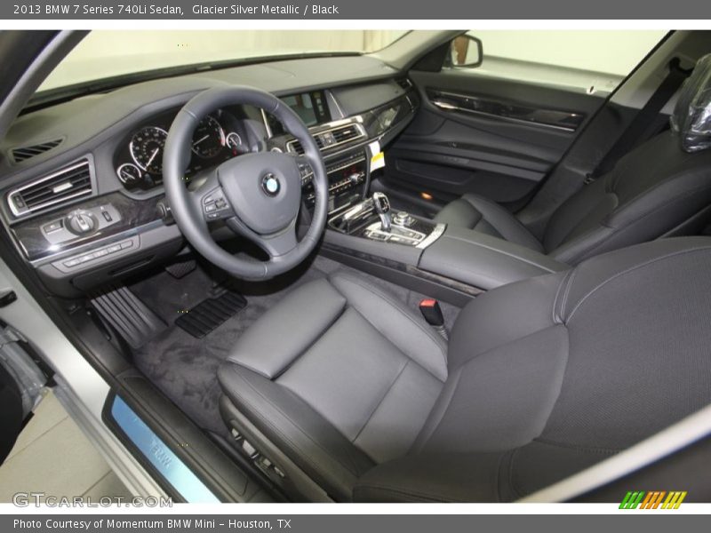 Glacier Silver Metallic / Black 2013 BMW 7 Series 740Li Sedan