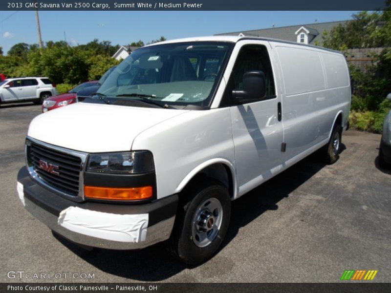 Summit White / Medium Pewter 2013 GMC Savana Van 2500 Cargo