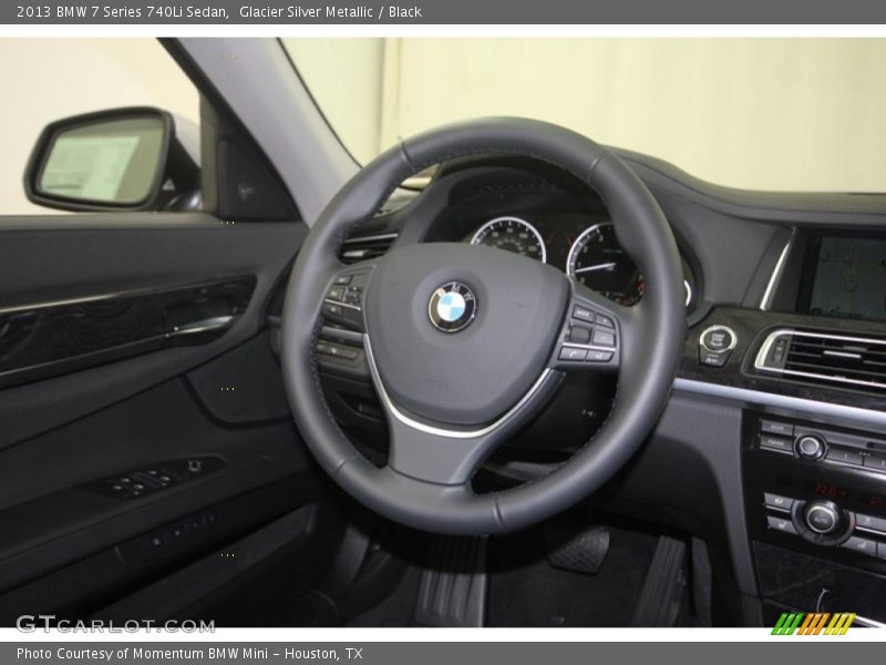 Glacier Silver Metallic / Black 2013 BMW 7 Series 740Li Sedan