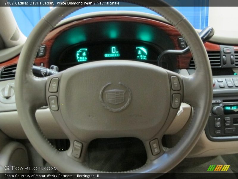 White Diamond Pearl / Neutral Shale 2002 Cadillac DeVille Sedan