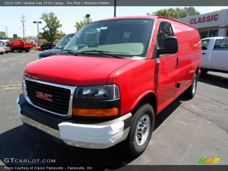 Fire Red / Medium Pewter 2013 GMC Savana Van 2500 Cargo