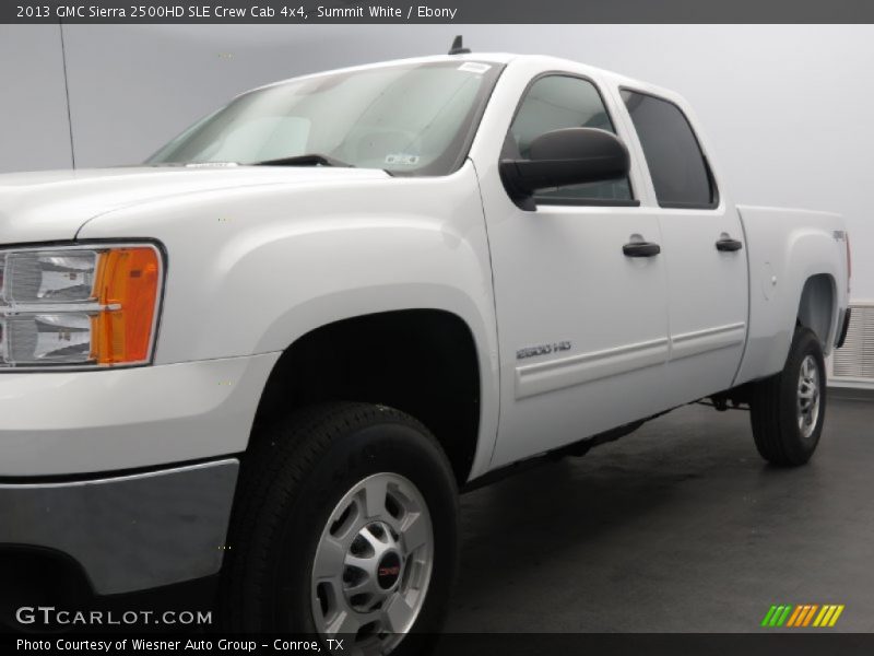 Summit White / Ebony 2013 GMC Sierra 2500HD SLE Crew Cab 4x4