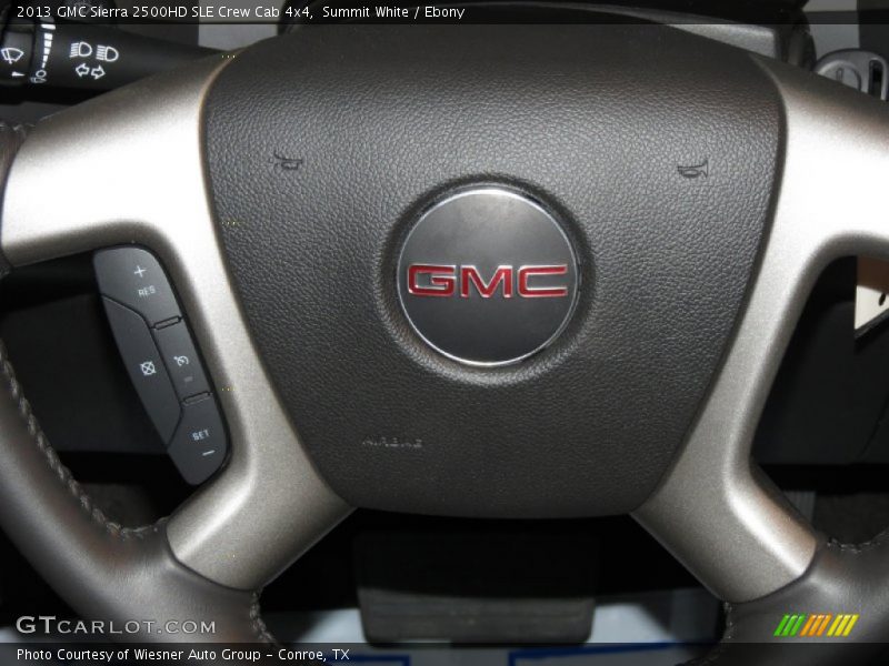 Summit White / Ebony 2013 GMC Sierra 2500HD SLE Crew Cab 4x4