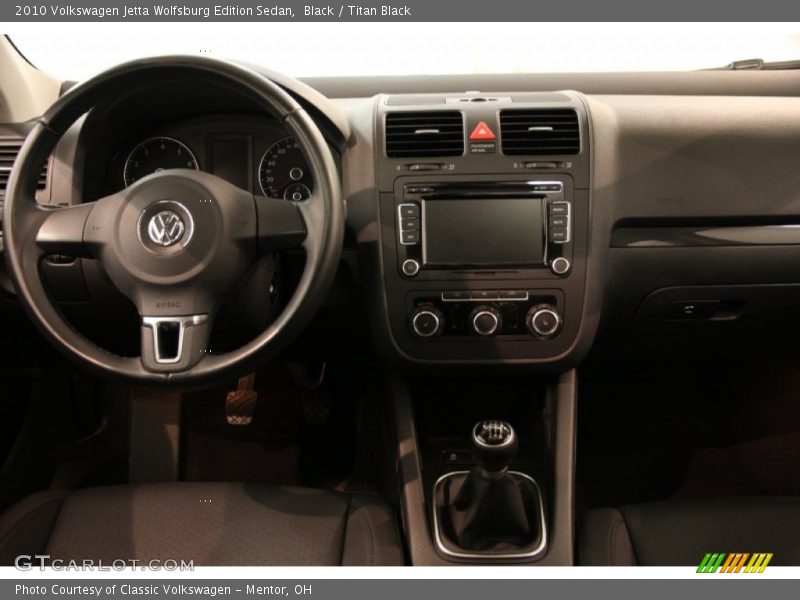 Black / Titan Black 2010 Volkswagen Jetta Wolfsburg Edition Sedan