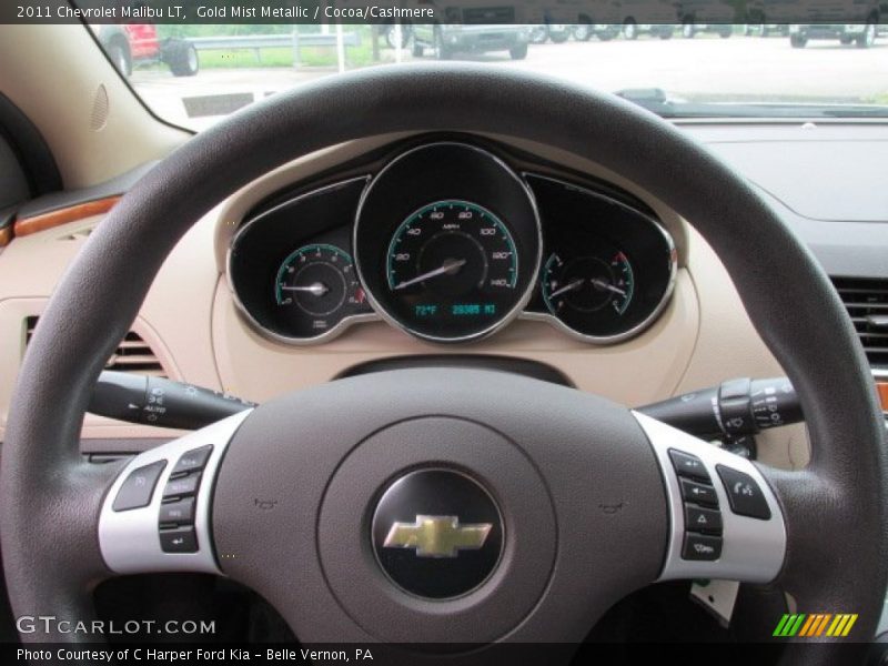 Gold Mist Metallic / Cocoa/Cashmere 2011 Chevrolet Malibu LT
