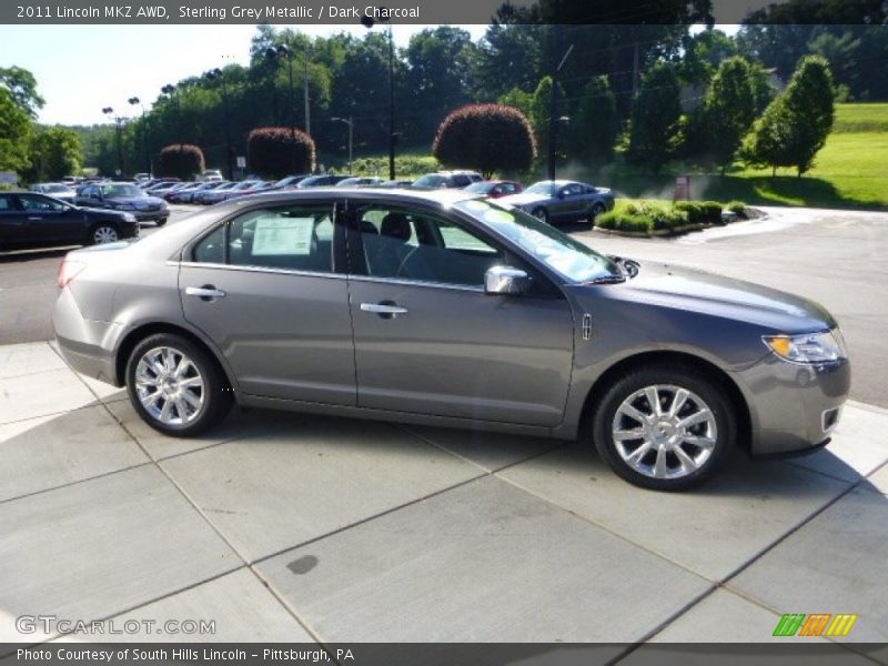 Sterling Grey Metallic / Dark Charcoal 2011 Lincoln MKZ AWD