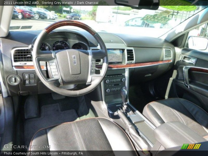 Sterling Grey Metallic / Dark Charcoal 2011 Lincoln MKZ AWD