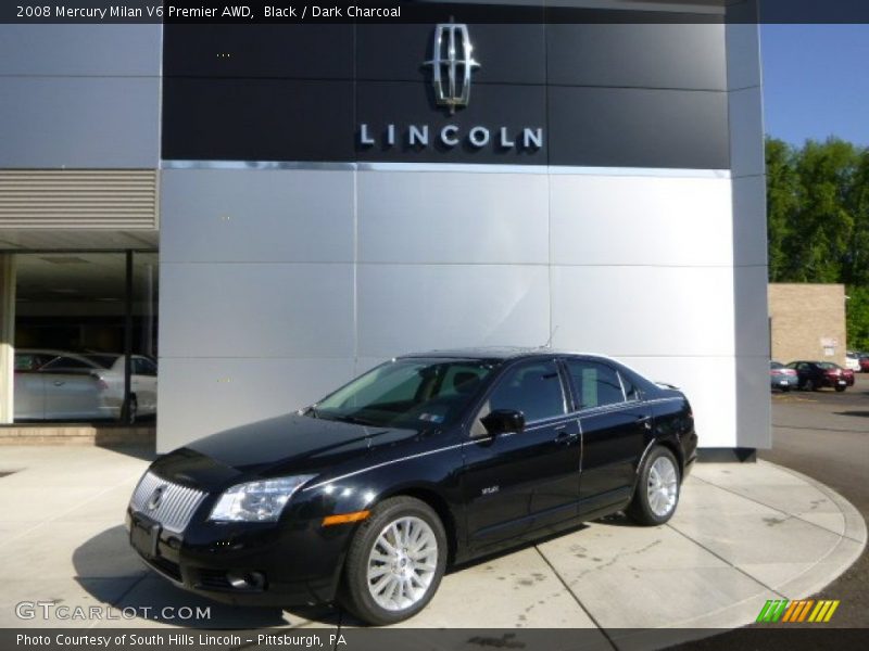 Black / Dark Charcoal 2008 Mercury Milan V6 Premier AWD