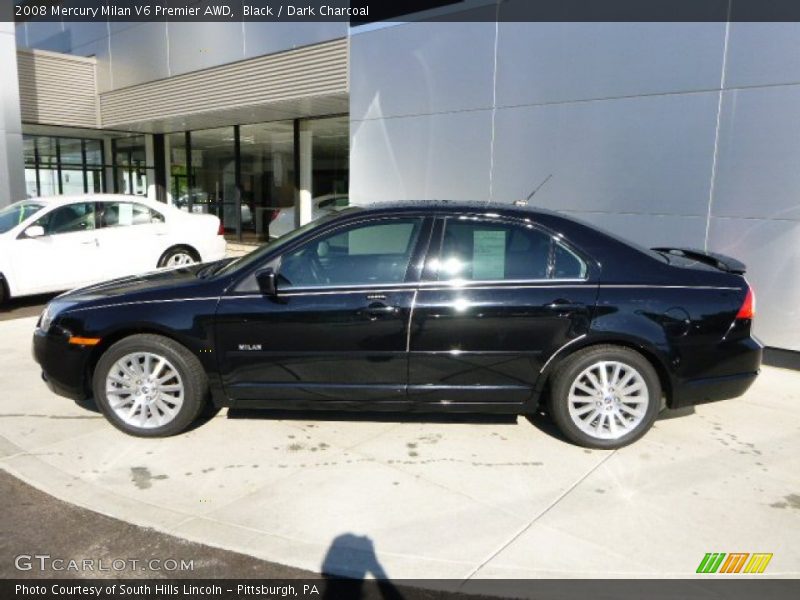 Black / Dark Charcoal 2008 Mercury Milan V6 Premier AWD