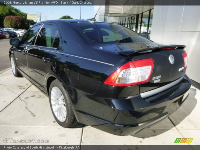 Black / Dark Charcoal 2008 Mercury Milan V6 Premier AWD