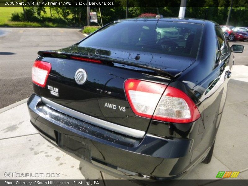 Black / Dark Charcoal 2008 Mercury Milan V6 Premier AWD
