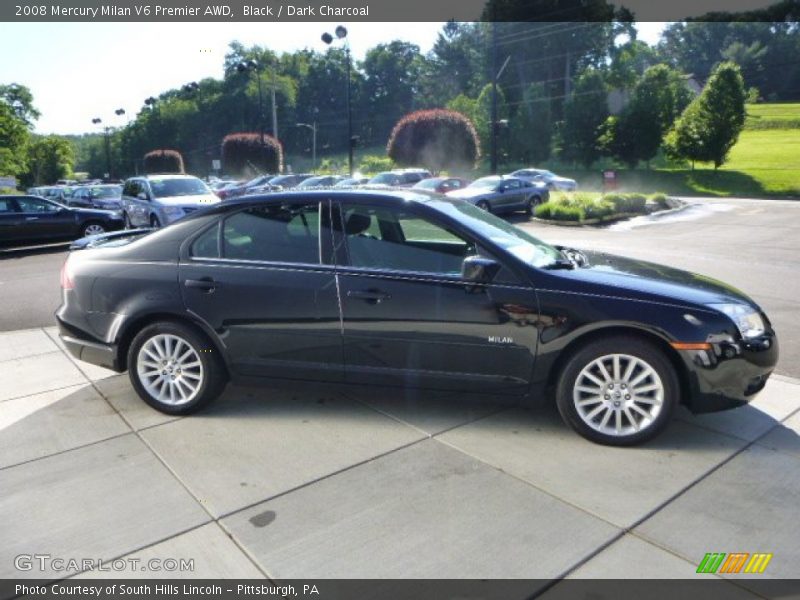 Black / Dark Charcoal 2008 Mercury Milan V6 Premier AWD