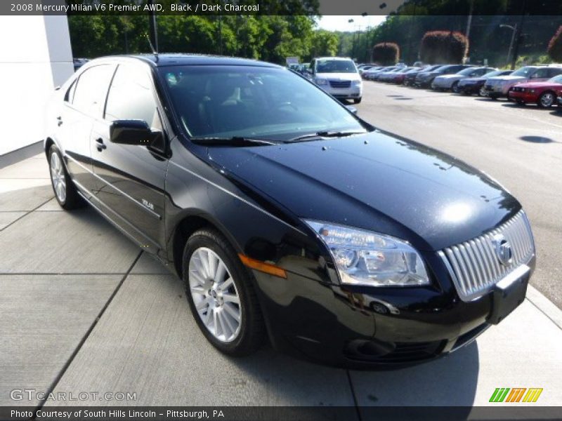 Black / Dark Charcoal 2008 Mercury Milan V6 Premier AWD