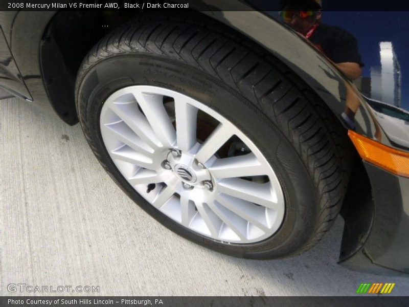 Black / Dark Charcoal 2008 Mercury Milan V6 Premier AWD