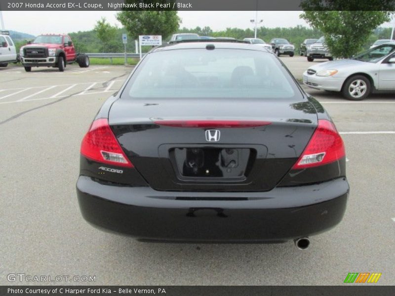 Nighthawk Black Pearl / Black 2007 Honda Accord EX-L Coupe