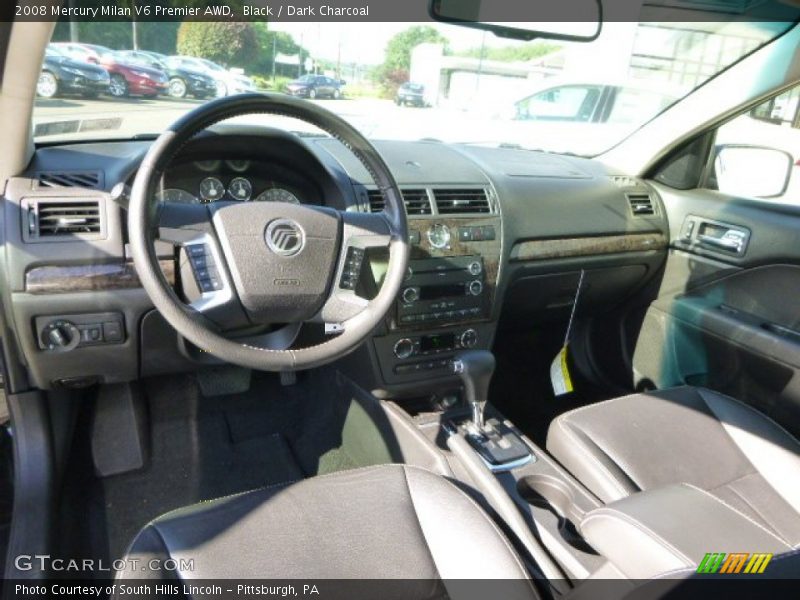 Black / Dark Charcoal 2008 Mercury Milan V6 Premier AWD