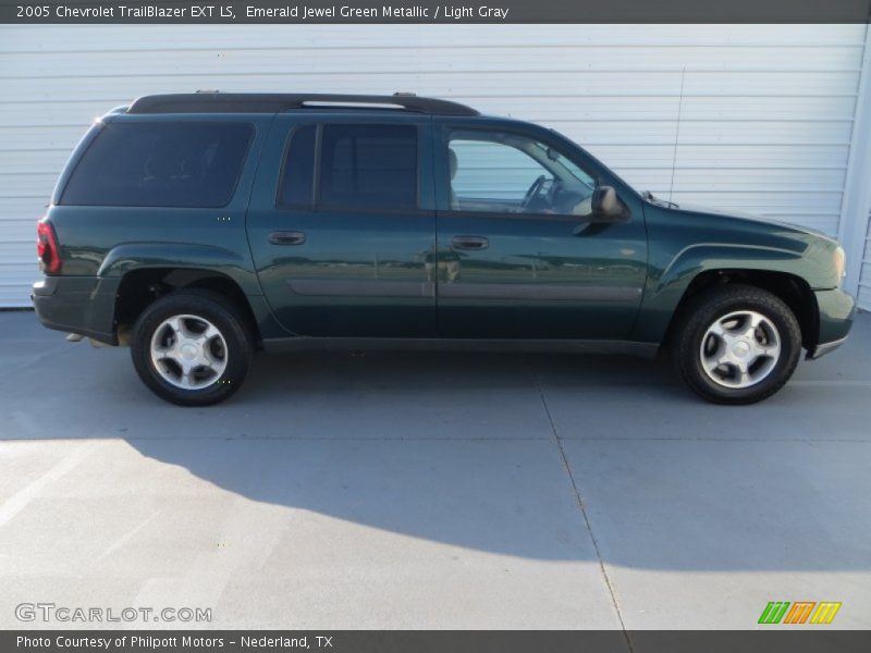 Emerald Jewel Green Metallic / Light Gray 2005 Chevrolet TrailBlazer EXT LS