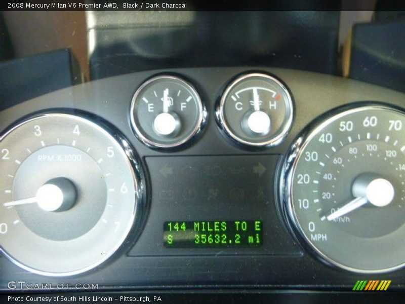 Black / Dark Charcoal 2008 Mercury Milan V6 Premier AWD