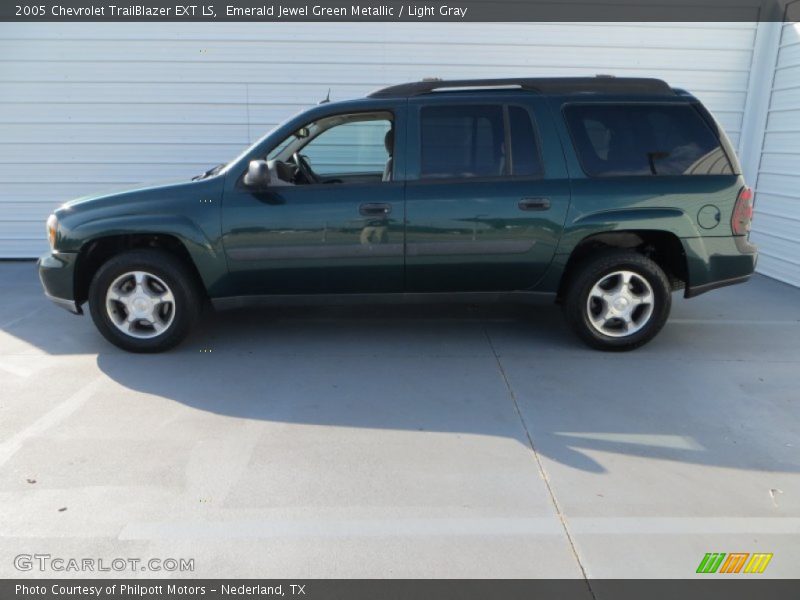 Emerald Jewel Green Metallic / Light Gray 2005 Chevrolet TrailBlazer EXT LS